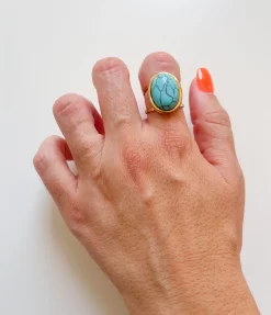 Anillo piedra calaíta