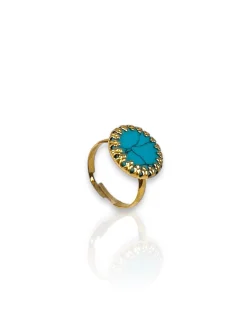 Anillo redondo azul