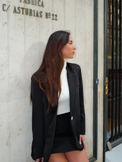 Blazer oversize negro