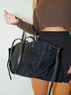 Bolso ante shopper negro