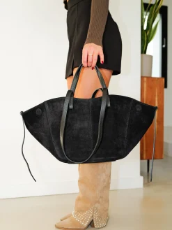 Bolso ante shopper negro