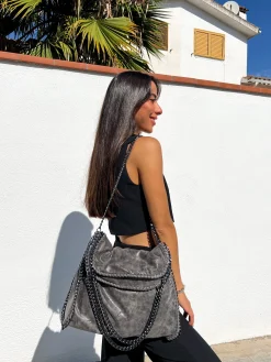 Bolso bag grande cemento