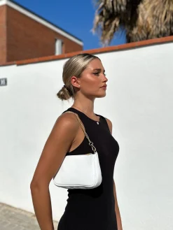 Bolso cadenas shoulder blanco