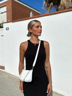 Bolso cadenas shoulder blanco