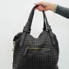 Bolso grande trenzado negro