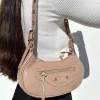 Bolso hombro baguette beige