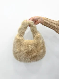 Bolso pelo beige