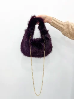 Bolso pelo morado