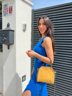 Bolso pocket bag ante amarillo