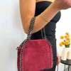 Bolso pocket bag ante burdeos