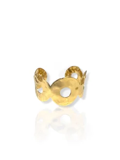 Brazalete anillas dorado