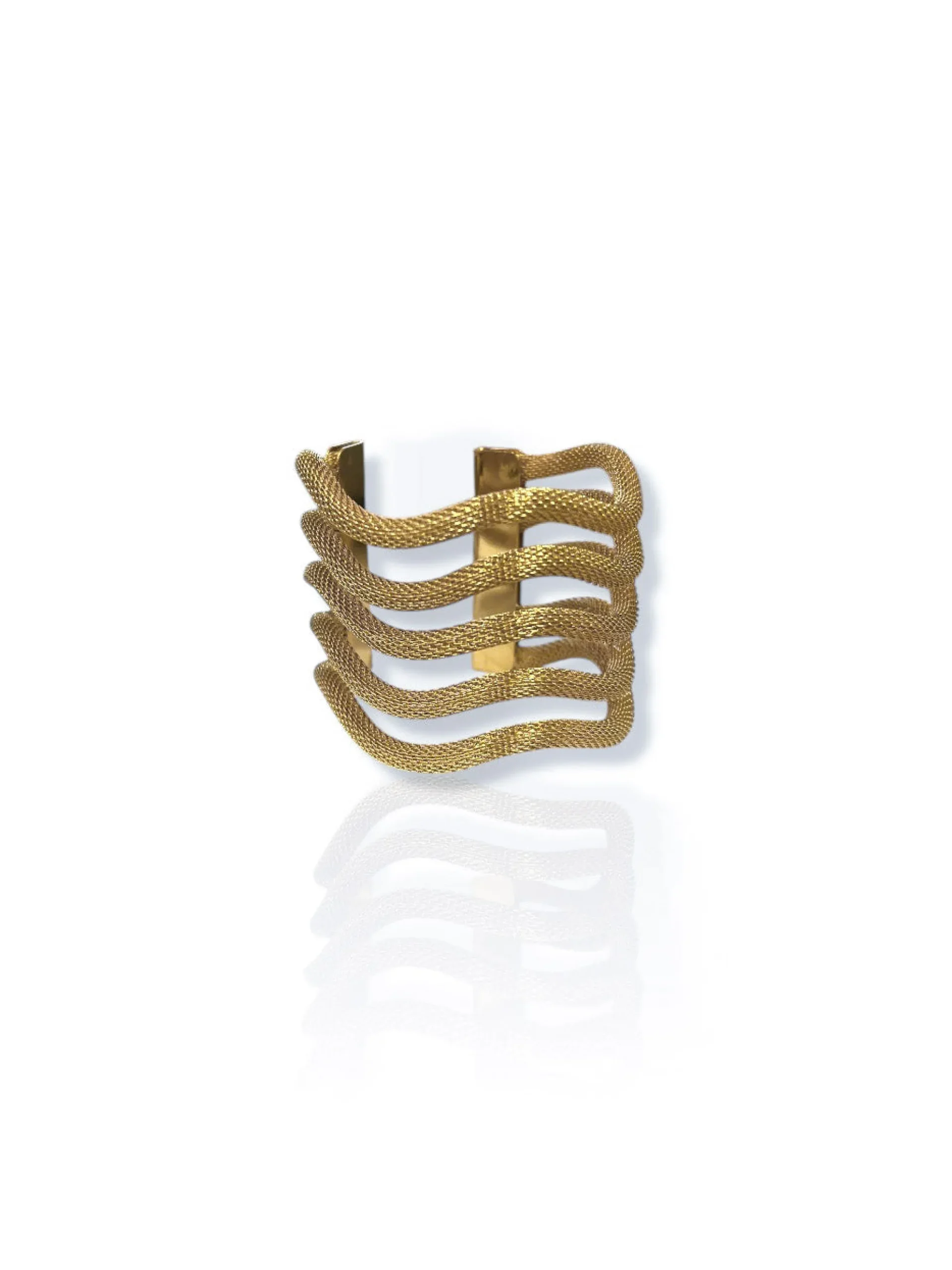 Brazalete ondas dorado