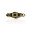 Broche perlas negro
