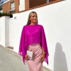 Chal capa gasa fucsia