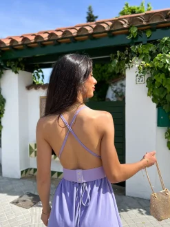 Cinturón flores violeta