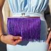 Clutch ante flecos morado