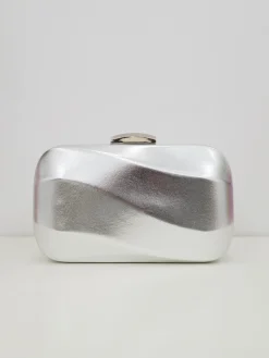 Clutch efecto ola plata