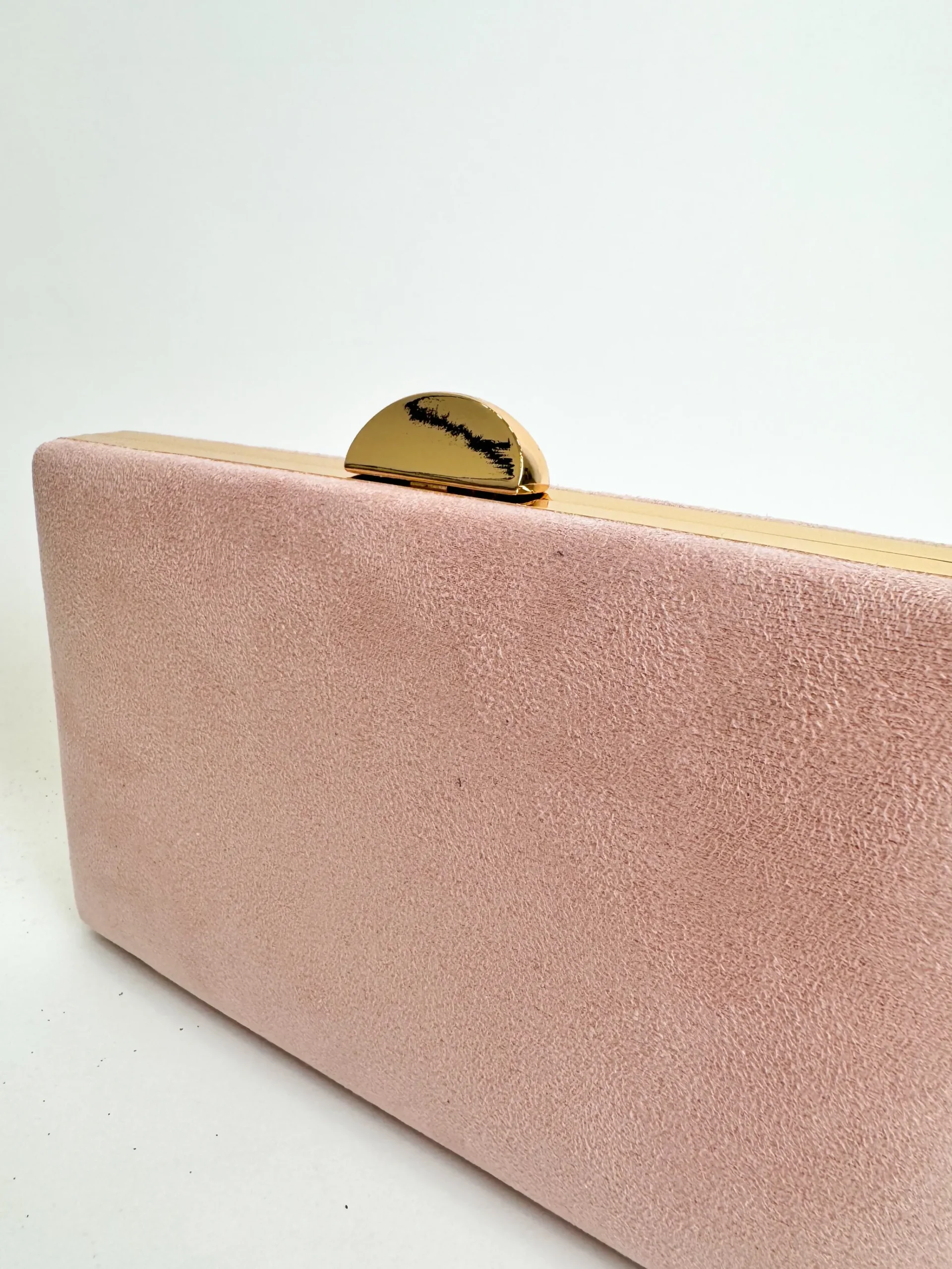 Clutch horizontal redondo rosa