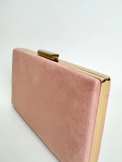 Clutch horizontal rosa palo