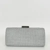 Clutch pocket brillo plata
