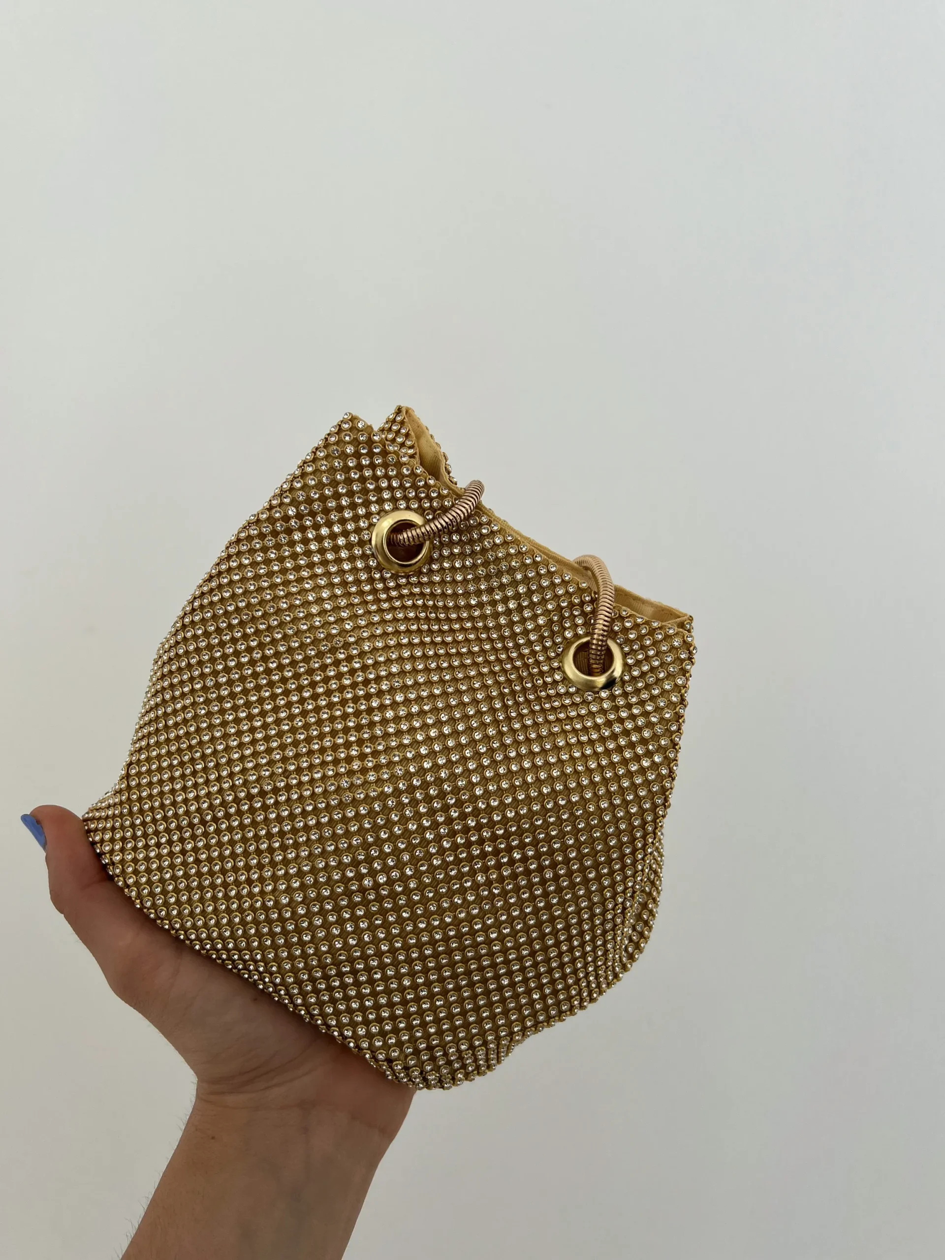 Clutch saco fiesta dorado
