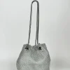 Clutch saco fiesta plateado
