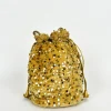 Clutch saco lentejuelas dorado