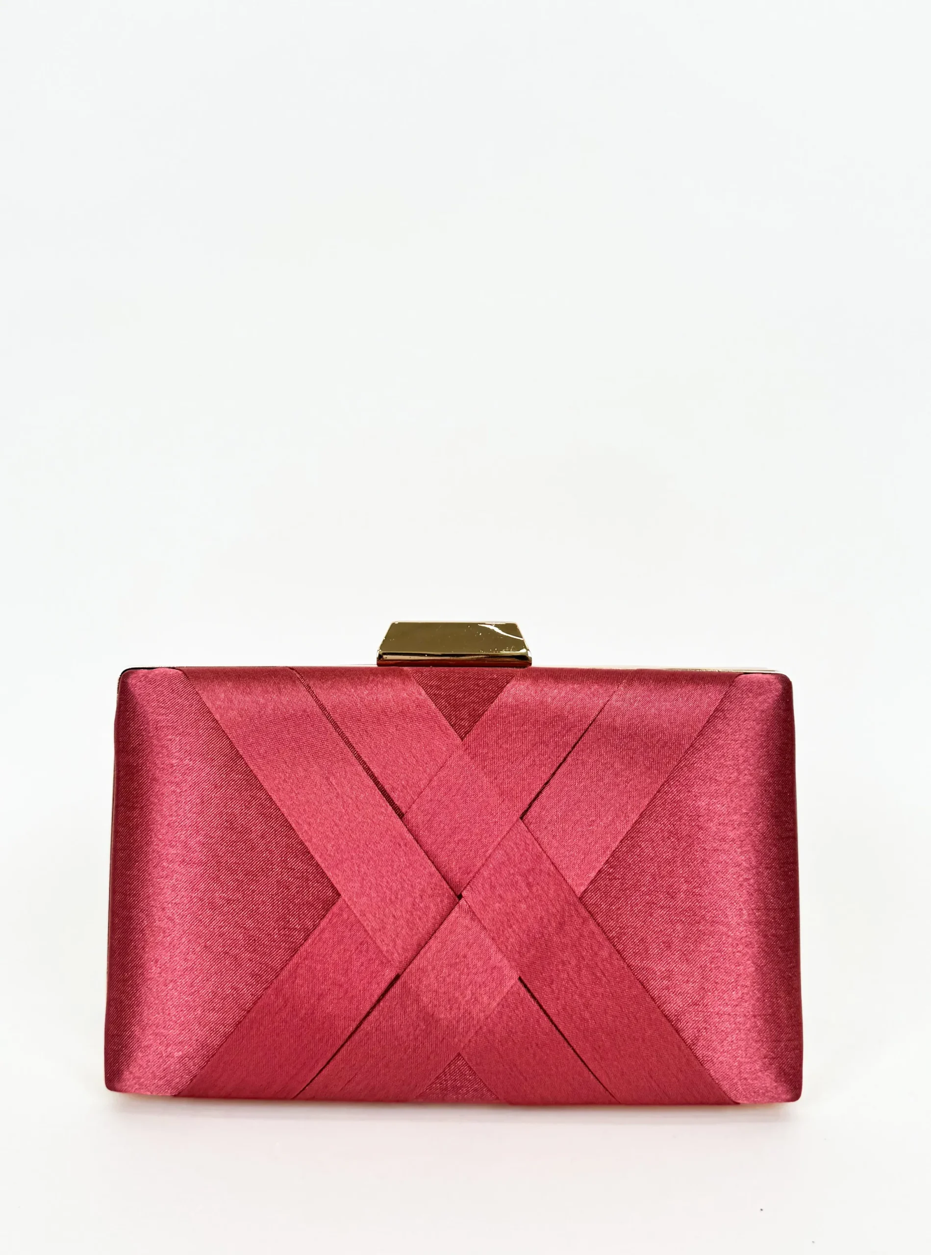 Clutch satinado colorete