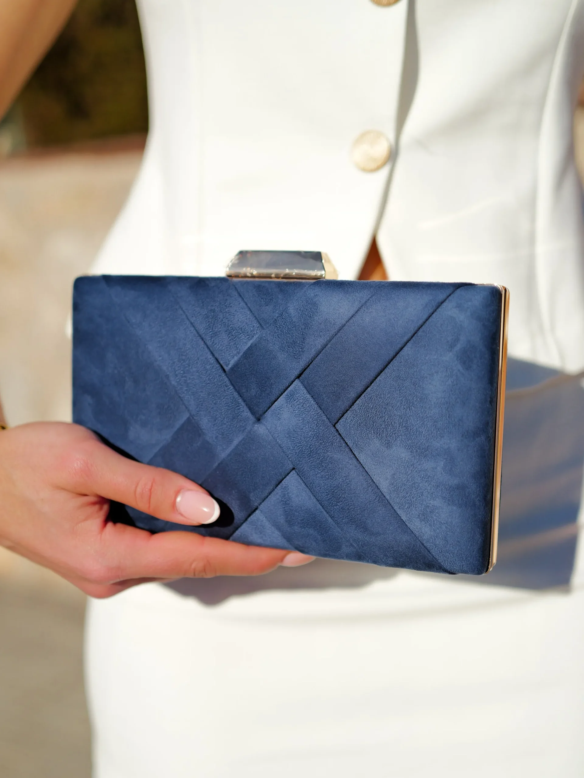 Clutch trenzado marino