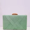 Clutch trenzado menta