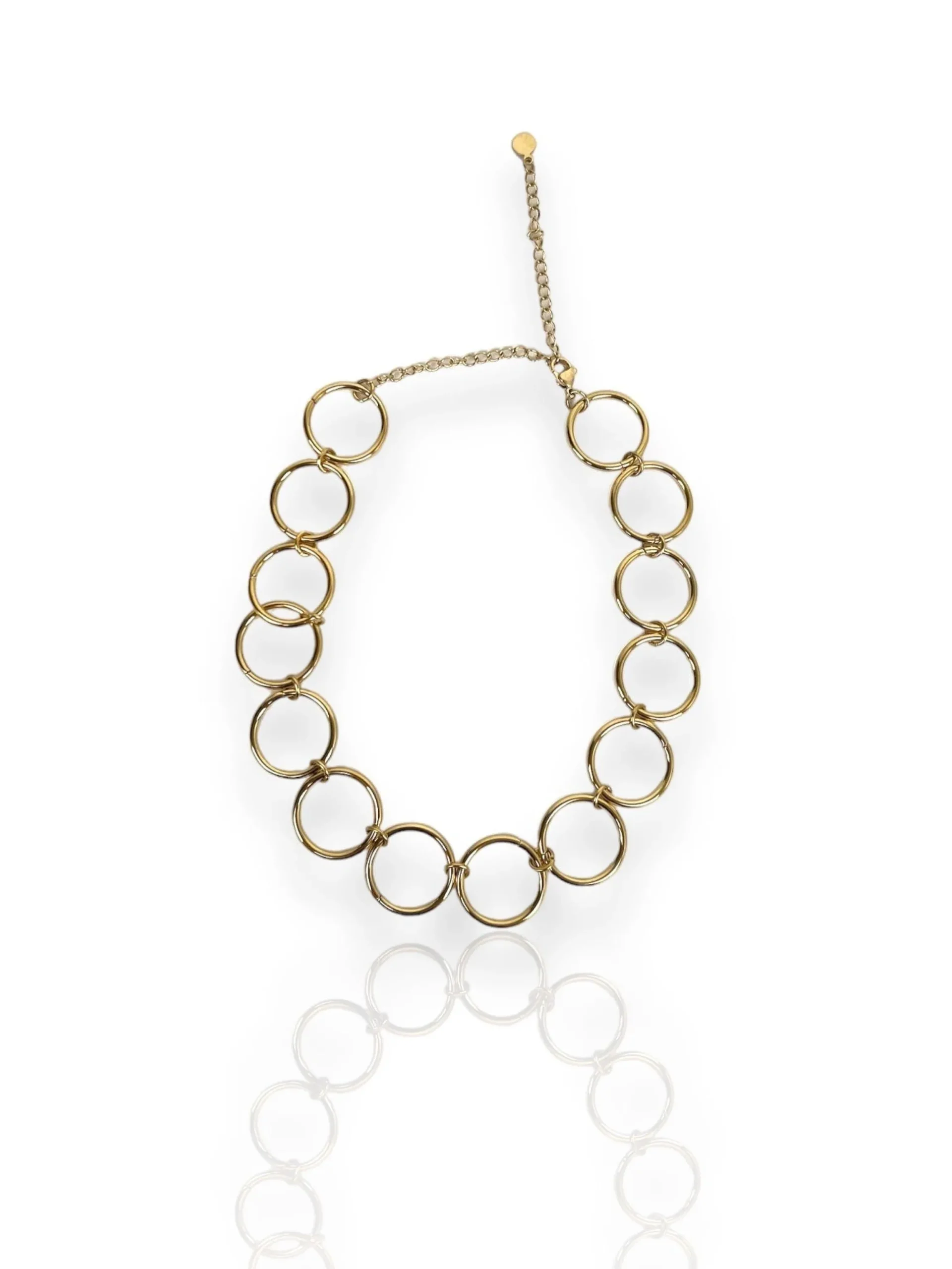 Collar choker aros dorados