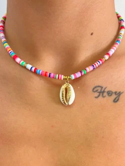 Collar multicolor concha