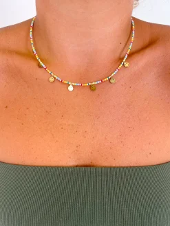 Collar piedras multicolor smile