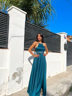 Conjunto raso halter petróleo
