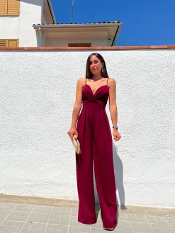 Mono crepe corazón vino