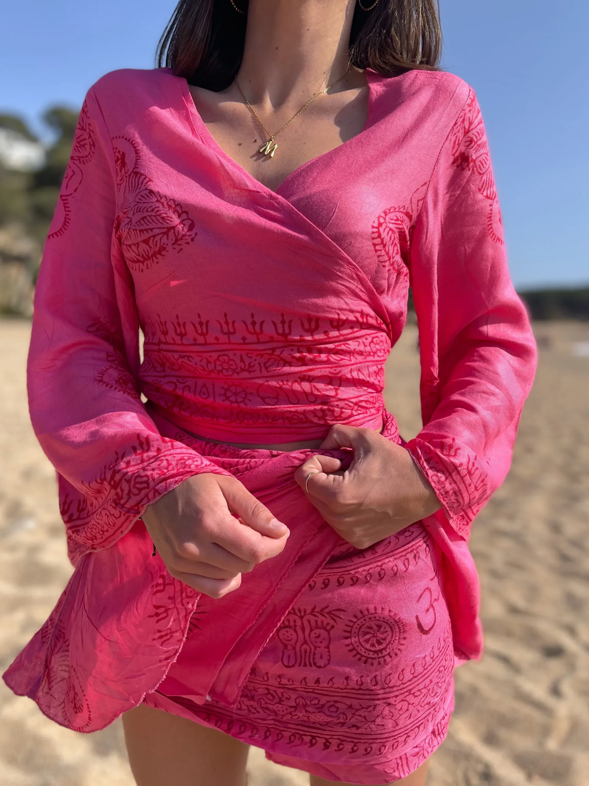 Pareo India Rosa