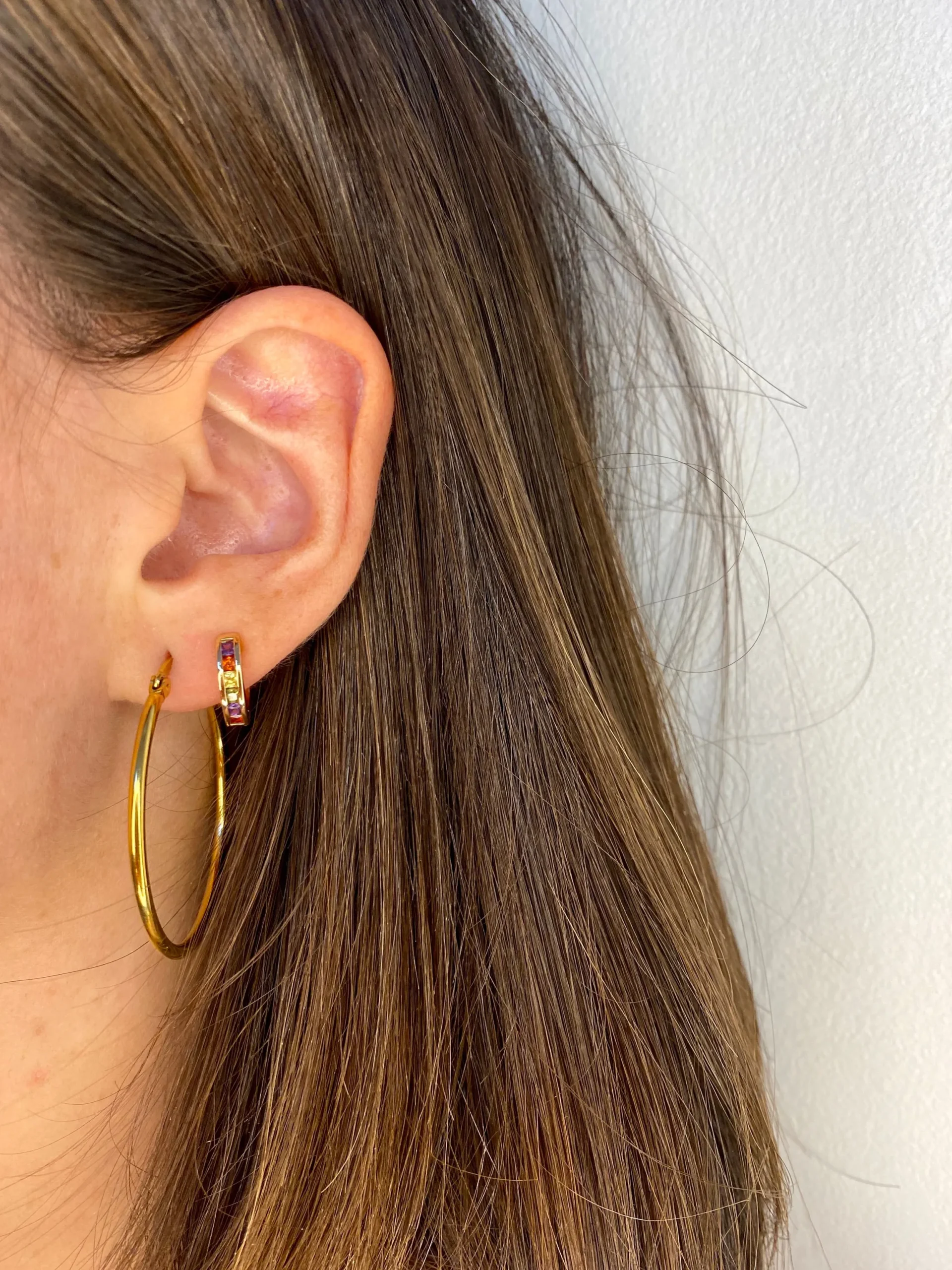 Pendientes aros dorados