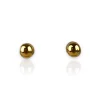Pendientes bolita dorada