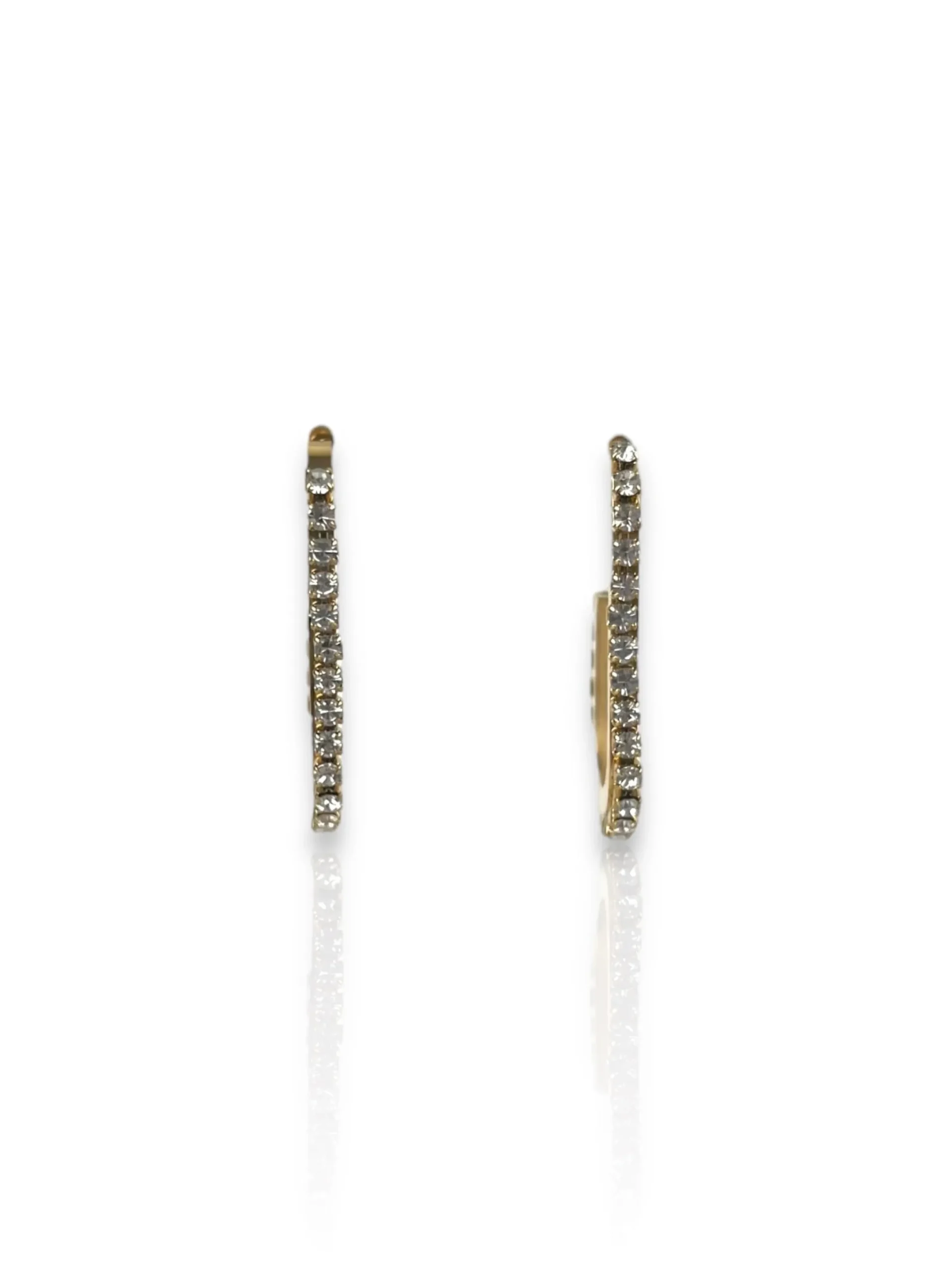 Pendientes brillantes dorados