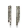 Pendientes doble caída brillantes dorado