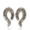 Pendientes onda brillantes