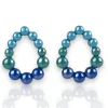 Pendientes ovalo azules