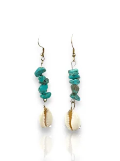 Pendientes piedras turquesas