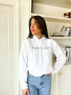 Sudadera Sorellas capucha blanca