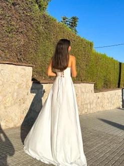Vestido corse palabra blanco