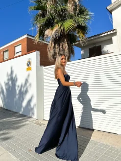 Vestido corse palabra marino