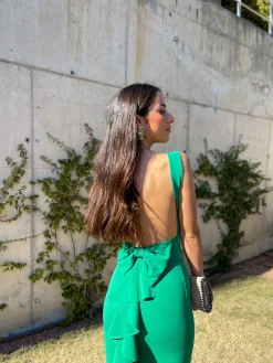 Vestido largo sirena verde