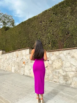 Vestido midi tirantes amarena