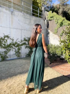 Vestido tulle pico botella
